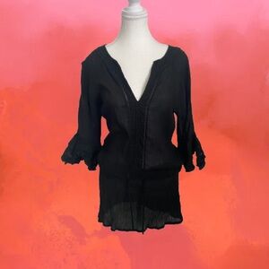 Stylish Black Women's Swim Coverup